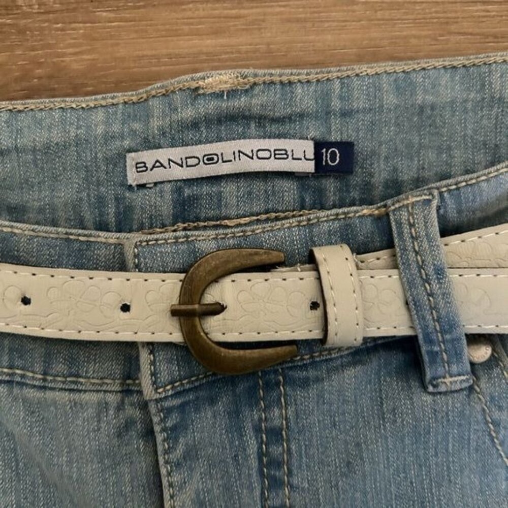 BandolinoBlu Sz 10 Stretch Cropped Denim Capri Jeans - Picture 6 of 16